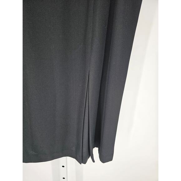 Vintage Lilli Ann womens Sz XL Maxi length Formal Skirt Solid Black - Picture 2 of 5